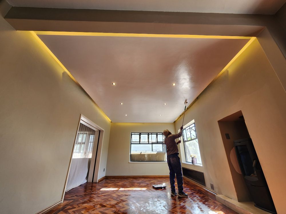 Custom floating ceiling build Bedfordview 2