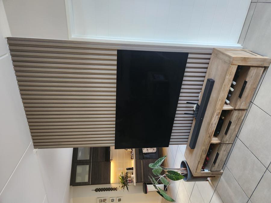 Custom TV cabinetry and wall build Westlake 3